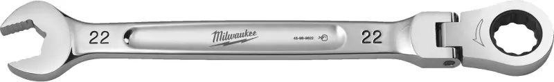 Ráčnový očkoplochý klíč Milwaukee MAX BITE s kloubem 22 mm, 4932480195 (MI4932480195)